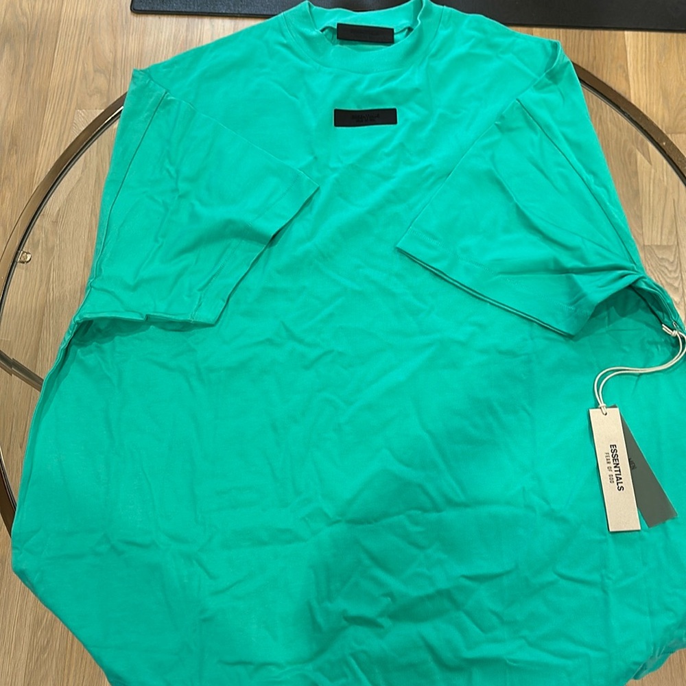 Brand new with tags fear of god Men’s T shirt! Mint leaf green size large